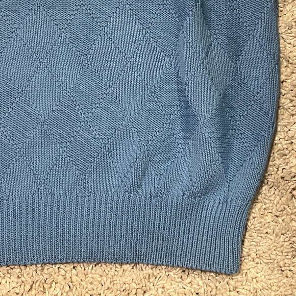 Polo Golf by Ralph Lauren Men's Heavy Blue Golf Knit Sweater Vest‎ Size Large - Picture 5 of 5